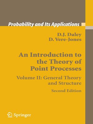 cover image of An Introduction to the Theory of Point Processes